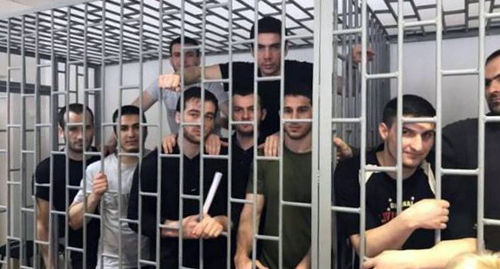 Residents of Chechnya convicted of terrorism. Photo: press service of the HRC ‘Memorial’ Residents of Chechnya convicted of terrorism. Photo: press service of the HRC ‘Memorial’
