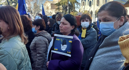 Participants of an action in Tbilisi. Photo by Galina Gotua for the Caucasian Knot Participants of an action in Tbilisi. Photo by Galina Gotua for the Caucasian Knot