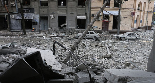Aftermath of a missile strike. Ukraine, March 2022. Photo: Mvs.gov.ua https://ru.wikipedia.org Aftermath of a missile strike. Ukraine, March 2022. Photo: Mvs.gov.ua https://ru.wikipedia.org
