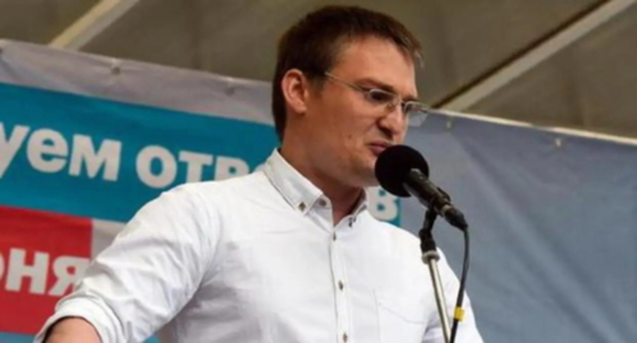 Mikhail Benyash attends rally in support of Navalny in Krasnodar. Photo: Elena Sineok, Yuga.ru Mikhail Benyash attends rally in support of Navalny in Krasnodar. Photo: Elena Sineok, Yuga.ru