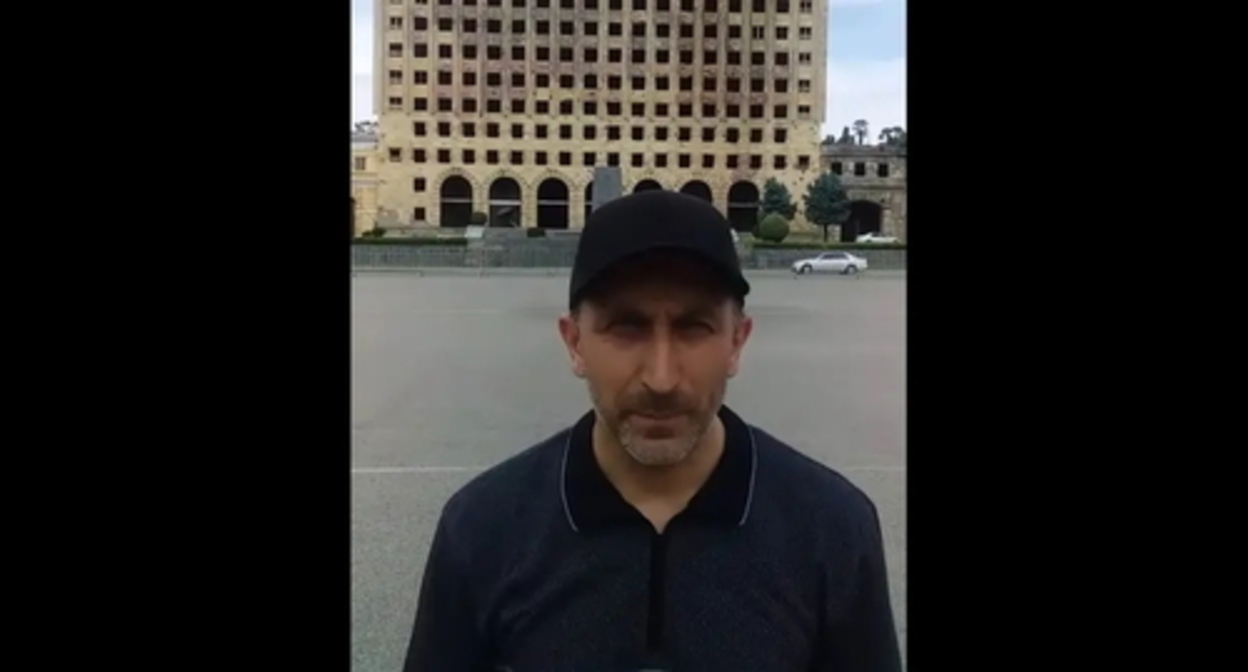 Djansukh Adleiba announced the beginning of his hunger strike. Screenshot of the video on David Zhvania's YouTube channel https://www.youtube.com/watch?v=yxWkDNhiq7k Djansukh Adleiba announced the beginning of his hunger strike. Screenshot of the video on David Zhvania's YouTube channel https://www.youtube.com/watch?v=yxWkDNhiq7k