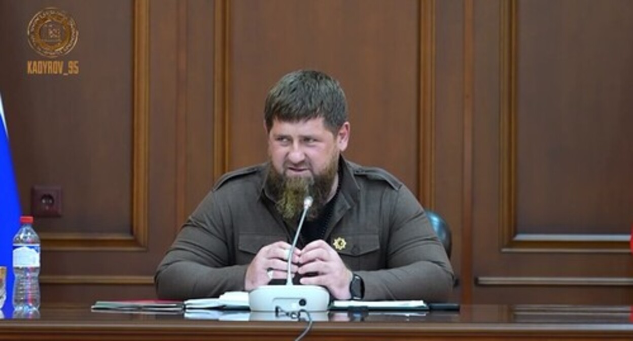 Ramzan Kadyrov. Screenshot: https://t.me/RKadyrov_95/2470 Ramzan Kadyrov. Screenshot: https://t.me/RKadyrov_95/2470
