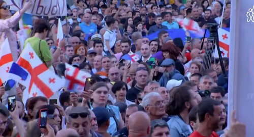 Action "Home to Europe", Tbilisi, July 3, 2022. Screenshot: https://www.youtube.com/watch?v=CMYjiI3cMu0 Action "Home to Europe", Tbilisi, July 3, 2022. Screenshot: https://www.youtube.com/watch?v=CMYjiI3cMu0