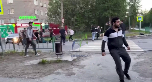 Four people were injured as a result of a mass brawl in Kovdor (Murmansk Region). Screenshot: https://t.me/groupmurmansk/1982 Four people were injured as a result of a mass brawl in Kovdor (Murmansk Region). Screenshot: https://t.me/groupmurmansk/1982