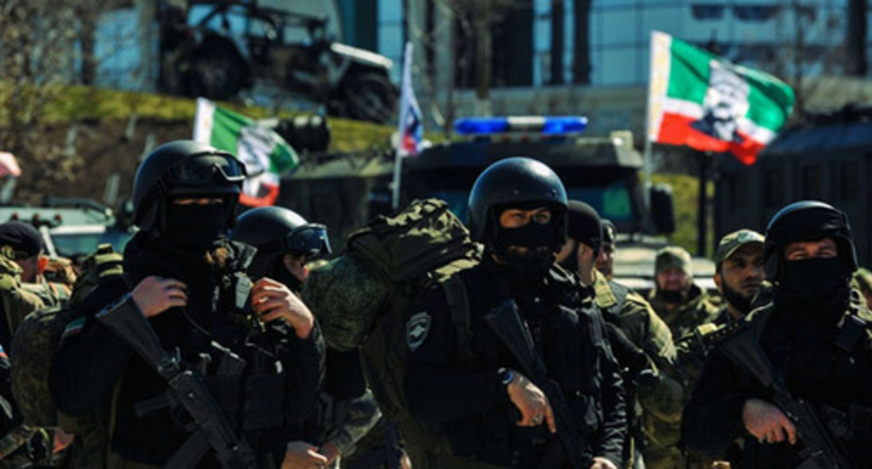 Chechen military servicemen. Photo: Grozny-Inform; https://www.grozny-inform.ru/ Chechen military servicemen. Photo: Grozny-Inform; https://www.grozny-inform.ru/