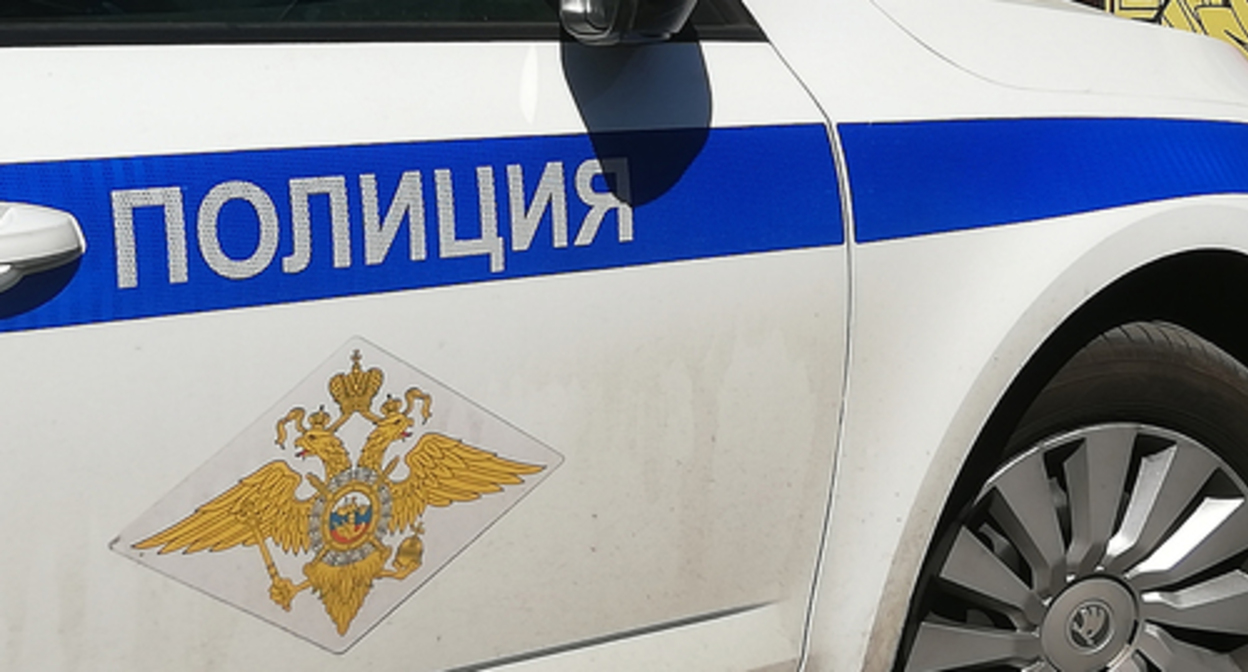 The police car. Photo by Nina Tumanova for the "Caucasian Knot" The police car. Photo by Nina Tumanova for the "Caucasian Knot"