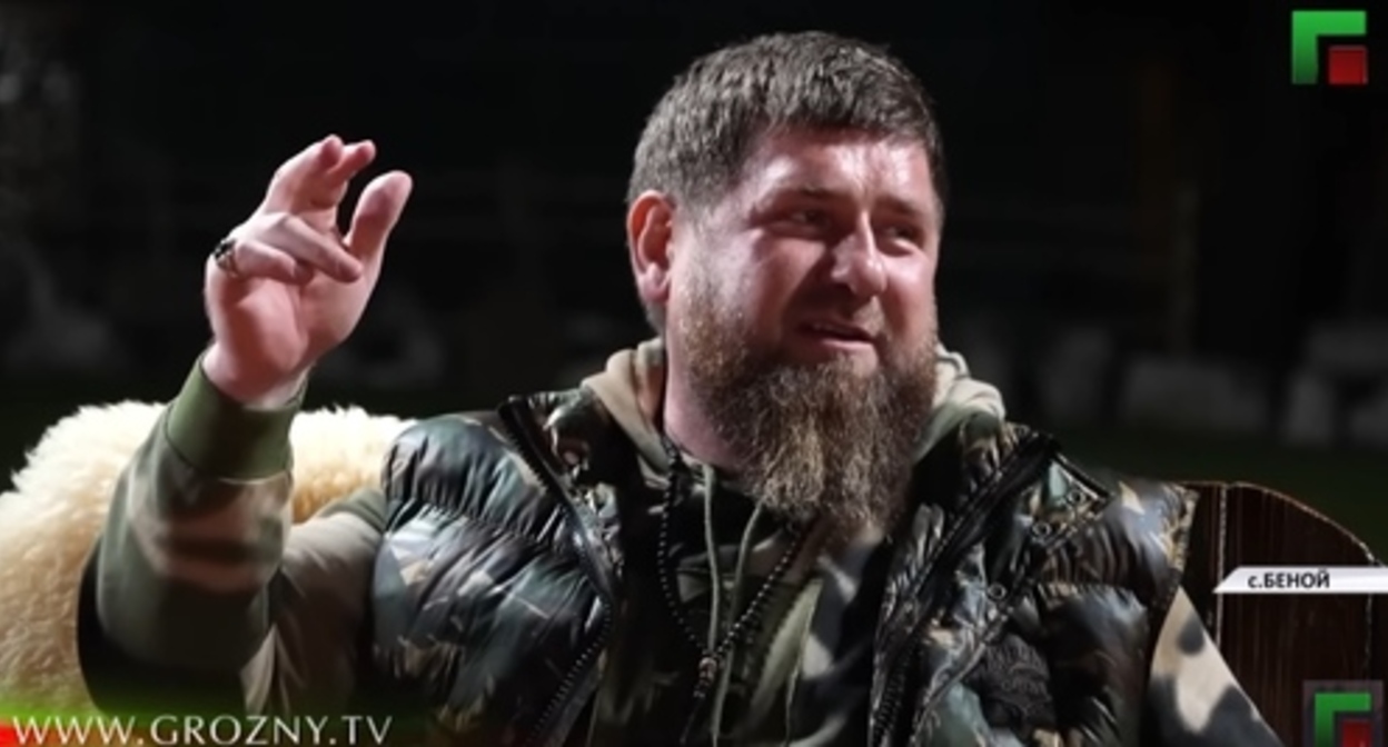 Ramzan Kadyrov. Image made from video posted by Grozny-Inform; https://www.youtube.com/watch?v=ZqUFHL88YFo Ramzan Kadyrov. Image made from video posted by Grozny-Inform; https://www.youtube.com/watch?v=ZqUFHL88YFo