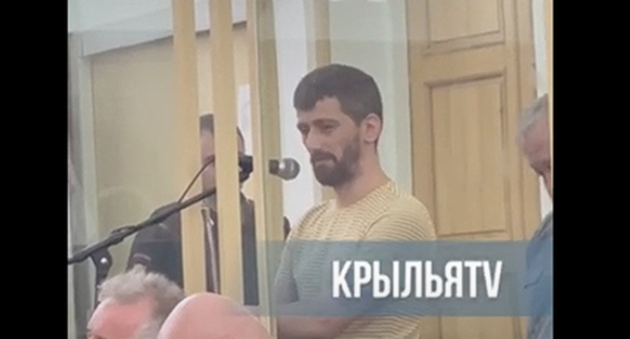 Vadim Cheldiev in a courtroom, July 7, 2022. Image made from video posted by E-Osetia https://www.youtube.com/watch?v=bGNdzRA_1tw Vadim Cheldiev in a courtroom, July 7, 2022. Image made from video posted by E-Osetia https://www.youtube.com/watch?v=bGNdzRA_1tw