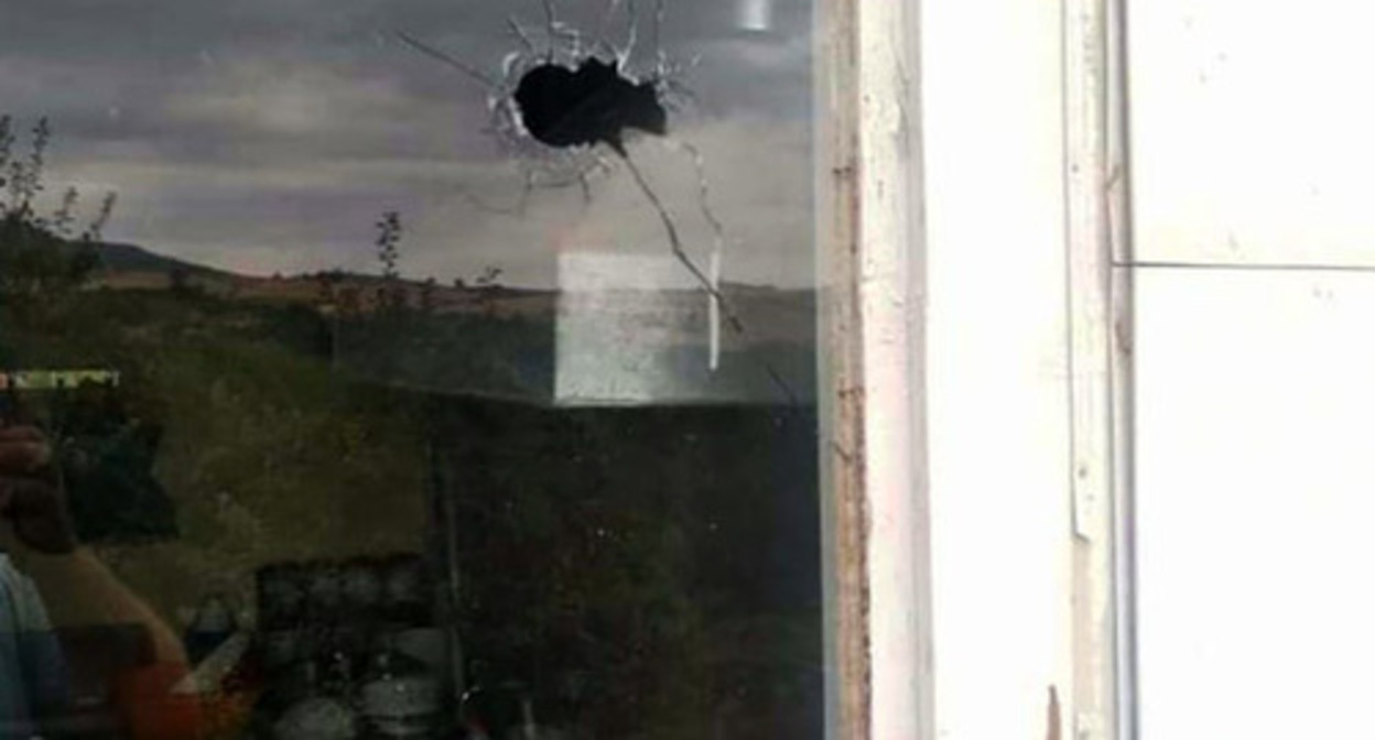 After the shelling of the Karabakh village of Krasny Bazar. Photo by the Ministry of Internal Affairs of Nagorno-Karabakh, July 28, 2022 https://police.nk.am/news/view/տեղեկանք-ադրբեջանական-կողմը-ինտենսիվ-կրակ-է-վարել-թաղավարդ-կարմիր-շուկա-համայնքների-ուղղությամբ.html After the shelling of the Karabakh village of Krasny Bazar. Photo by the Ministry of Internal Affairs of Nagorno-Karabakh, July 28, 2022 https://police.nk.am/news/view/տեղեկանք-ադրբեջանական-կողմը-ինտենսիվ-կրակ-է-վարել-թաղավարդ-կարմիր-շուկա-համայնքների-ուղղությամբ.html