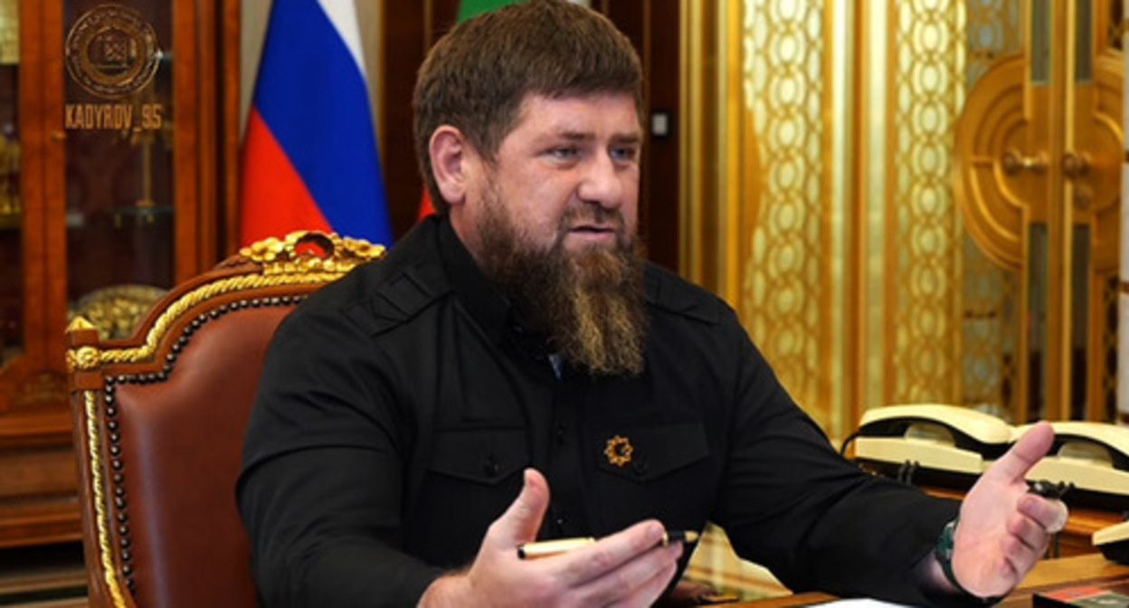 Ramzan Kadyrov. Screenshot of the video https://t.me/RKadyrov_95/2632 Ramzan Kadyrov. Screenshot of the video https://t.me/RKadyrov_95/2632