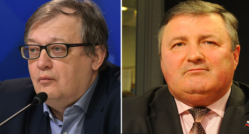 Alexander Khramchikhin, Alexander Perendzhiev. Photo: https://media.az/politics/1067845254/aleksandr-hramchihin-esli-perevorot-v-armenii-proizoydet-to-nekomu-budet-priglashat-odkb-intervyu-iz-rf/ ; http://eurasian-defence.ru/?q=node/6518 Alexander Khramchikhin, Alexander Perendzhiev. Photo: https://media.az/politics/1067845254/aleksandr-hramchihin-esli-perevorot-v-armenii-proizoydet-to-nekomu-budet-priglashat-odkb-intervyu-iz-rf/ ; http://eurasian-defence.ru/?q=node/6518