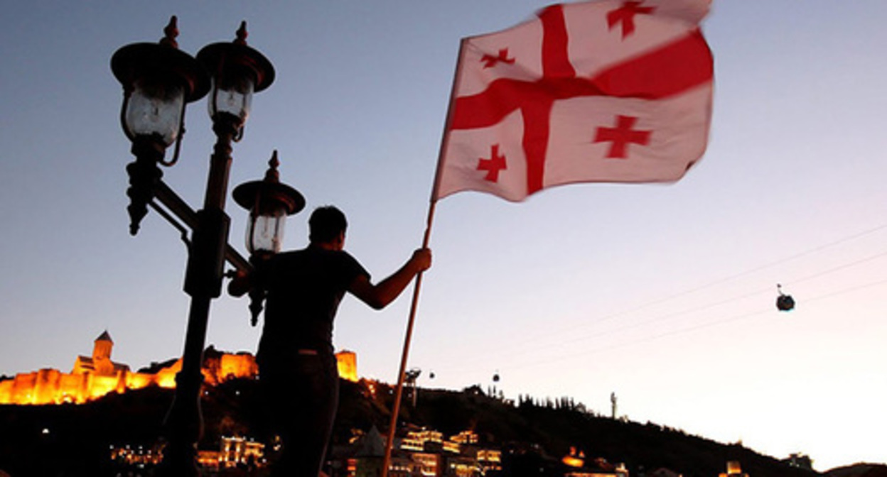 Flag of Georgia. Photo: https://www.youtube.com/watch?v=ruyTOKuDAxE Flag of Georgia. Photo: https://www.youtube.com/watch?v=ruyTOKuDAxE