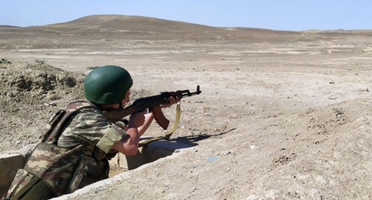 Azerbaijani soldier. Photo: press service of the Ministry of Defence of Azerbaijan, https://mod.gov.az/ Azerbaijani soldier. Photo: press service of the Ministry of Defence of Azerbaijan, https://mod.gov.az/