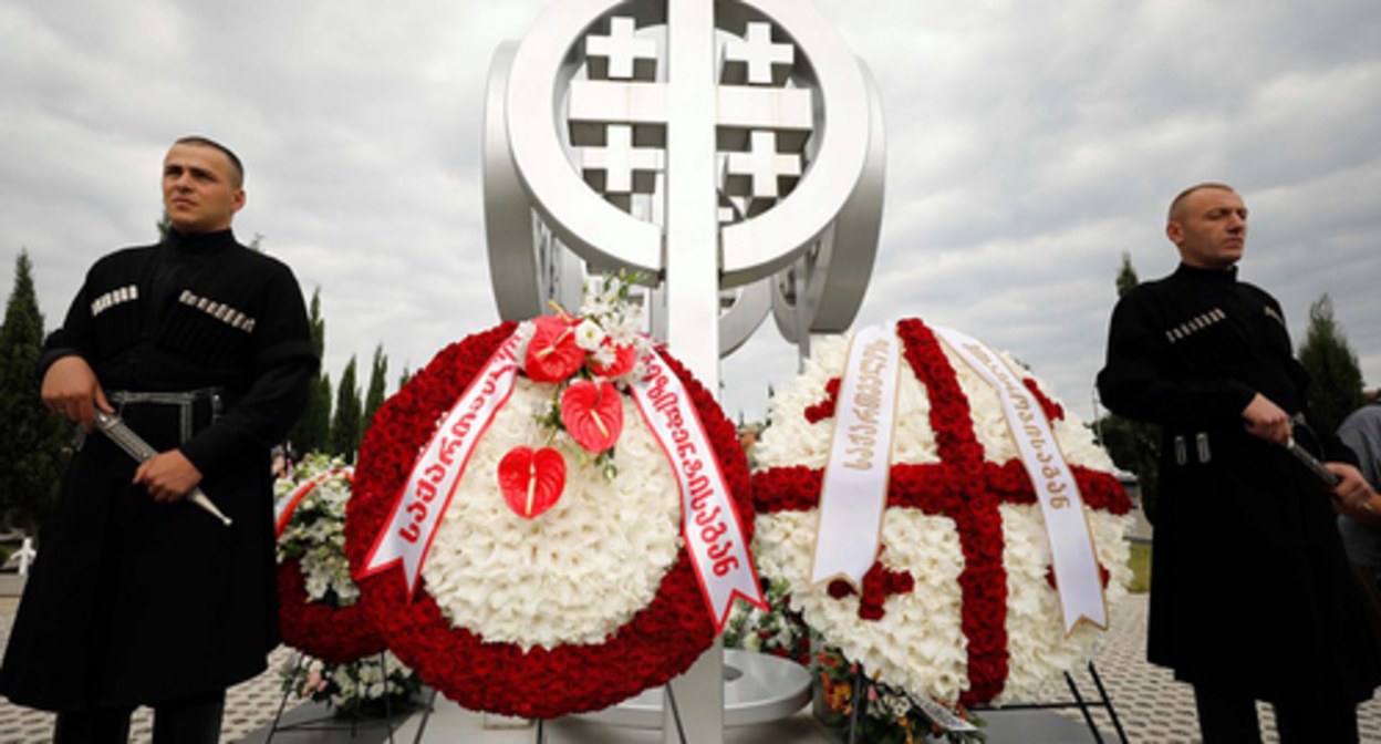 Mourning events on the anniversary of the beginning of the Five-Day War. Photo by the press office of the government of Georgia Mourning events on the anniversary of the beginning of the Five-Day War. Photo by the press office of the government of Georgia