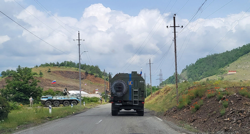 Russian peacekeepers in Nagorno-Karabakh. Photo by Alvard Grigoryan for the "Caucasian Knot" Russian peacekeepers in Nagorno-Karabakh. Photo by Alvard Grigoryan for the "Caucasian Knot"