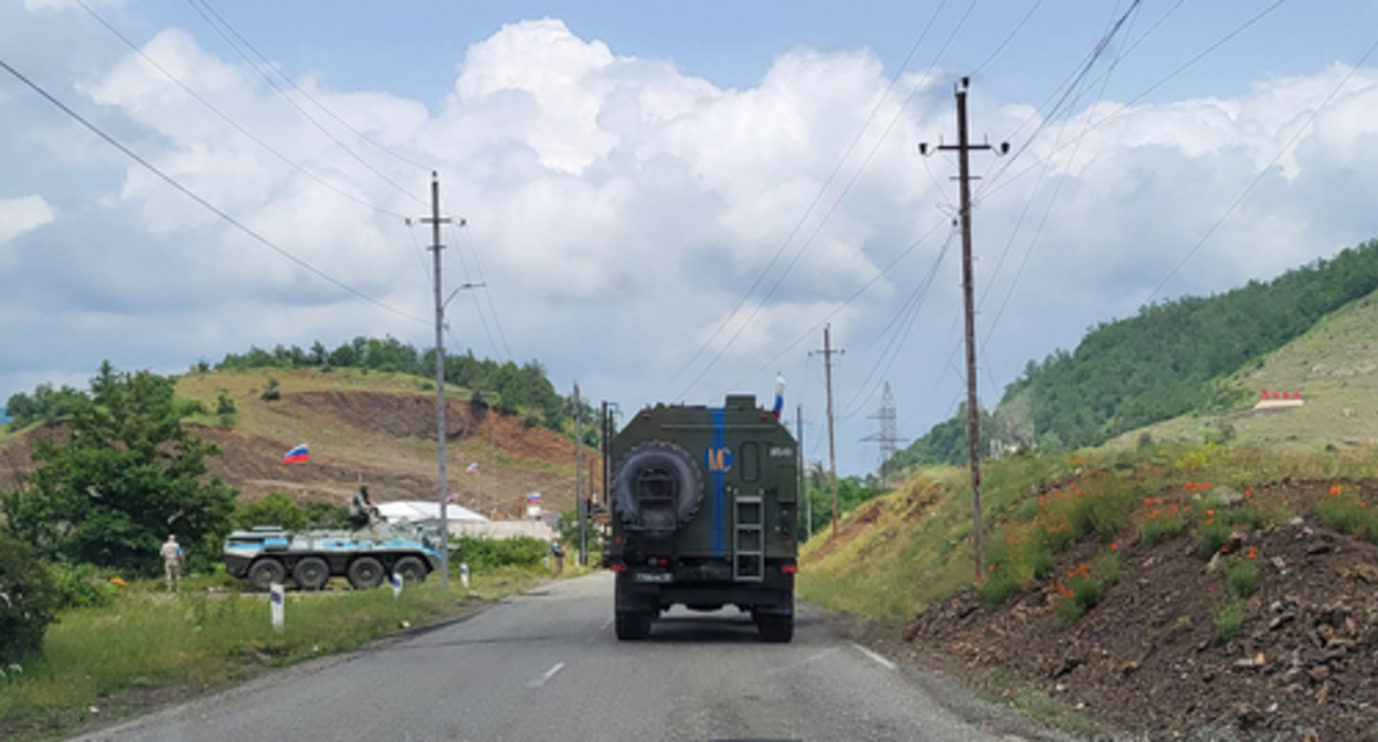 Russian peacekeepers in Nagorno-Karabakh. Photo by Alvard Grigoryan for the "Caucasian Knot" Russian peacekeepers in Nagorno-Karabakh. Photo by Alvard Grigoryan for the "Caucasian Knot"