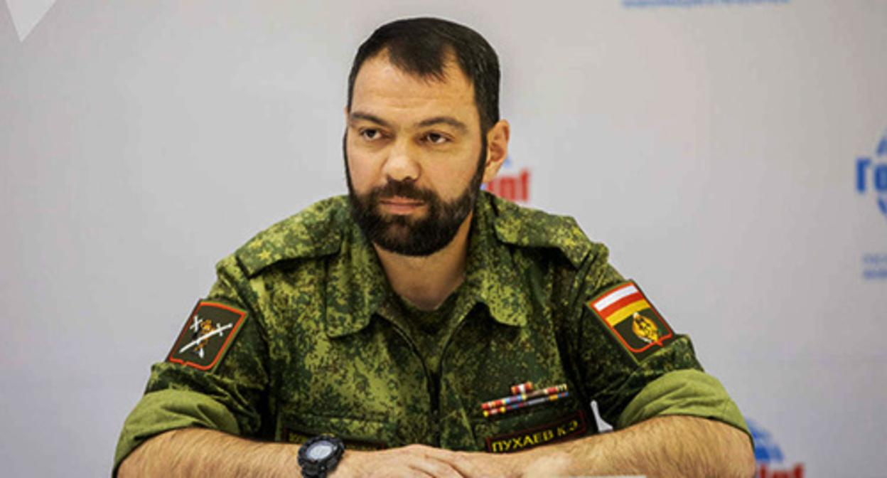 Vladimir Pukhaev. Photo: press service of the Ministry of Defence of South Ossetia Vladimir Pukhaev. Photo: press service of the Ministry of Defence of South Ossetia