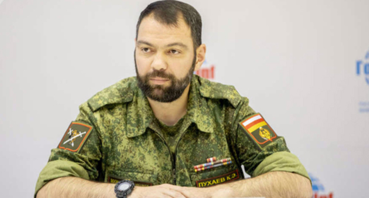 Vladimir Pukhaev. Photo: press service of the Ministry of Defence of South Ossetia Vladimir Pukhaev. Photo: press service of the Ministry of Defence of South Ossetia
