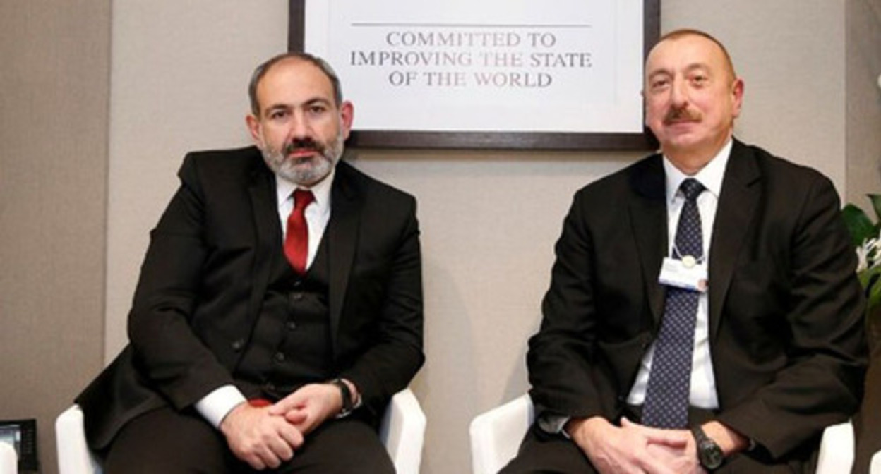 Nikol Pashinyan (left) and Alham Aliyev during a meeting in Vienna, March 29, 2019. Photo: official website of the Government of Armenia, www.gov.am Nikol Pashinyan (left) and Alham Aliyev during a meeting in Vienna, March 29, 2019. Photo: official website of the Government of Armenia, www.gov.am