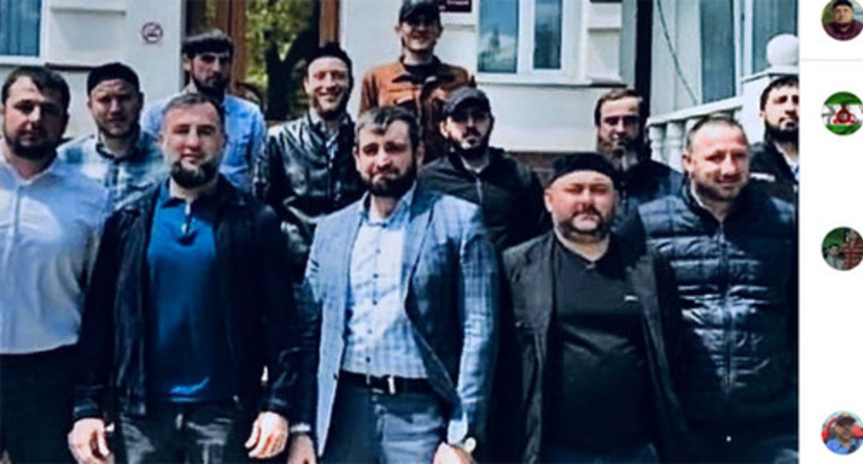 Ingush policemen who were sentenced by the court. Screenshot: https://www.instagram.com/p/Ch4niTWMaoV/ Ingush policemen who were sentenced by the court. Screenshot: https://www.instagram.com/p/Ch4niTWMaoV/