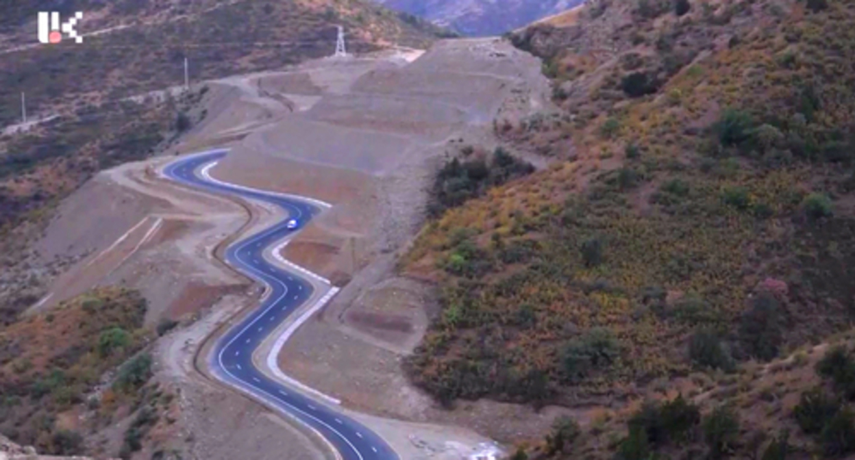 A new road from Nagorno-Karabakh to Armenia. Image made from video posted by Artsakh TV https://t.me/reartsakh/14484 A new road from Nagorno-Karabakh to Armenia. Image made from video posted by Artsakh TV https://t.me/reartsakh/14484