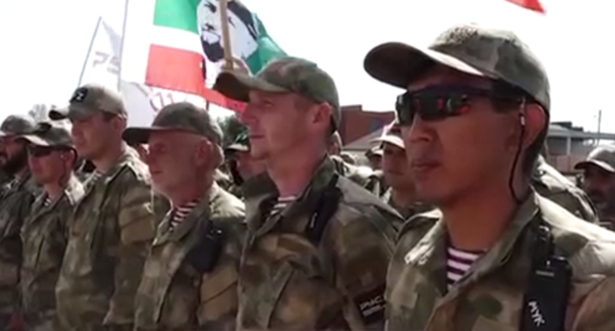 Image made from video posted by Ramzan Kadyrov, https://t.me/RKadyrov_95/2770 Image made from video posted by Ramzan Kadyrov, https://t.me/RKadyrov_95/2770
