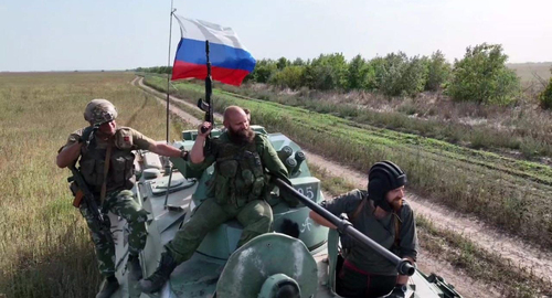 Volunteers of the ‘Grom’ battalion. Photo: https://vk.com/uniondonbass Volunteers of the ‘Grom’ battalion. Photo: https://vk.com/uniondonbass