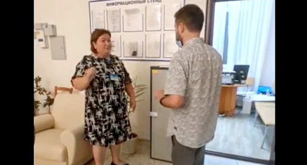 Polling station № 0921 in Gelenjik. Screenshot: https://www.kartanarusheniy.org/messages/73743 Polling station № 0921 in Gelenjik. Screenshot: https://www.kartanarusheniy.org/messages/73743