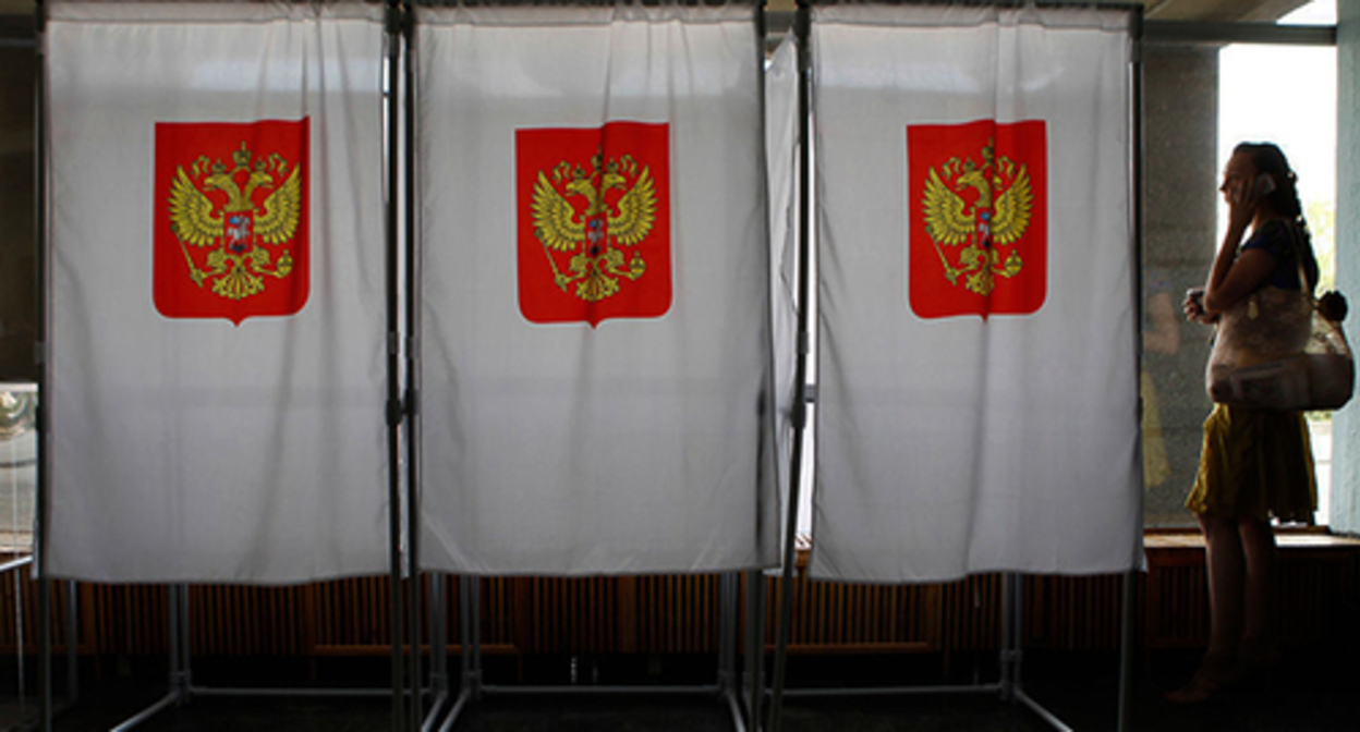 At a polling station. Photo by Eduard Kornienko, Yuga.ru At a polling station. Photo by Eduard Kornienko, Yuga.ru