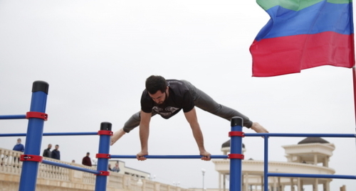 Workout in Makhachkala. Photo: RIA Dagestan Workout in Makhachkala. Photo: RIA Dagestan