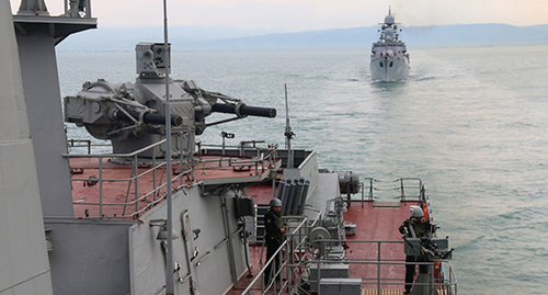 Ships of the Caspian Flotilla. Photo: press service of the Ministry of Defence of Russia Ships of the Caspian Flotilla. Photo: press service of the Ministry of Defence of Russia