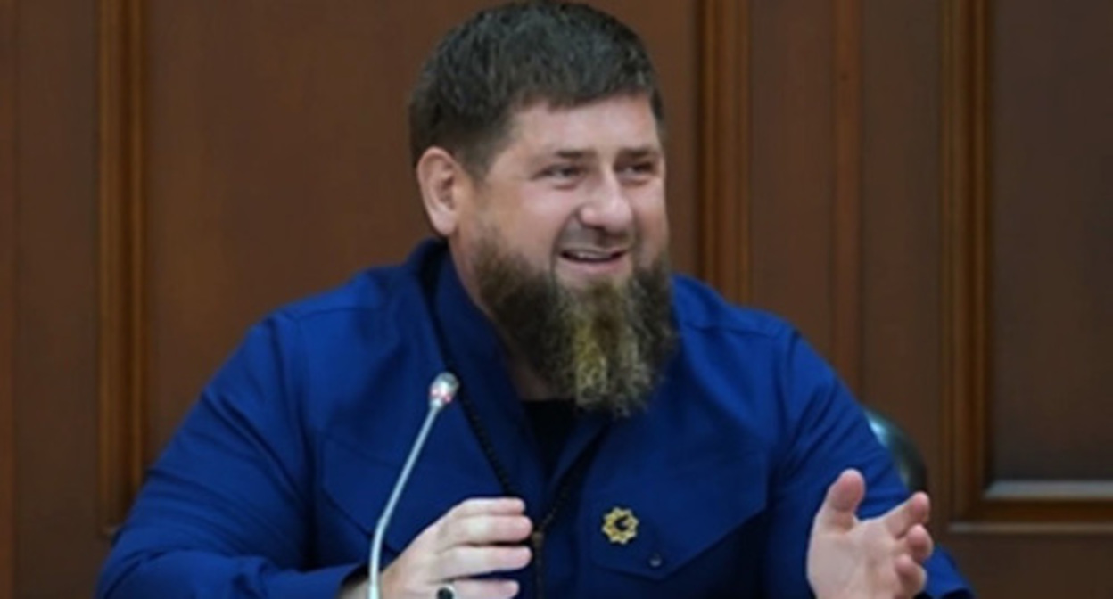 Ramzan Kadyrov. Screenshot of the video by the Grozny Inform https://www.youtube.com/watch?v=aEUK521diNk Ramzan Kadyrov. Screenshot of the video by the Grozny Inform https://www.youtube.com/watch?v=aEUK521diNk
