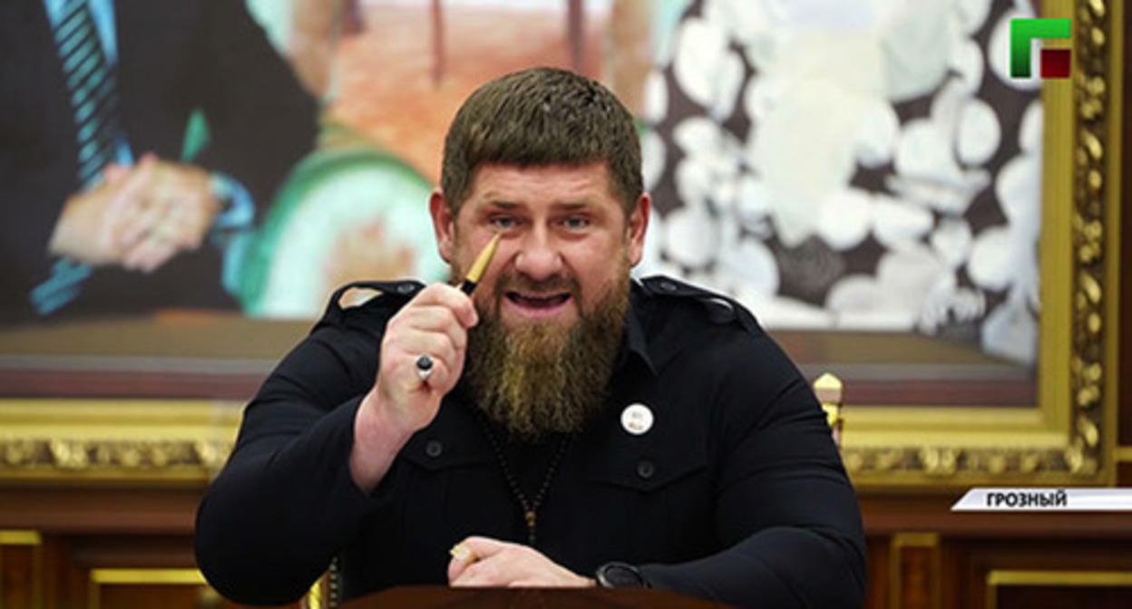 Ramzan Kadyrov. Screenshot of the video https://www.youtube.com/watch?v=w5eSCfOXdg4 Ramzan Kadyrov. Screenshot of the video https://www.youtube.com/watch?v=w5eSCfOXdg4