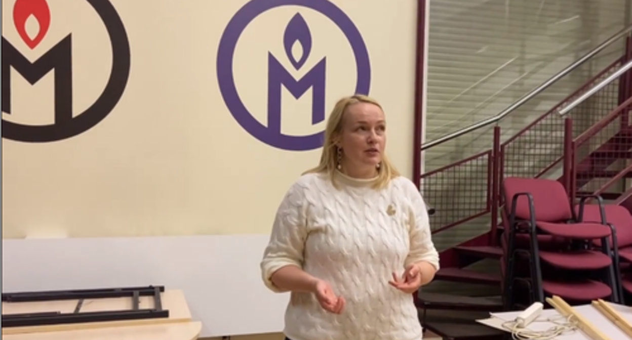 Marina Agaltsova, an advocate. Screenshot of the video https://t.me/polniypc/2743 Marina Agaltsova, an advocate. Screenshot of the video https://t.me/polniypc/2743