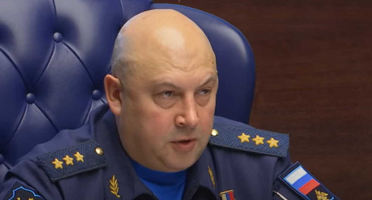 Sergey Surovikin. Screenshot of the video posted on the YouTube channel of the Russian Ministry of Defence https://www.youtube.com/watch?v=2E6gtm78TMA Sergey Surovikin. Screenshot of the video posted on the YouTube channel of the Russian Ministry of Defence https://www.youtube.com/watch?v=2E6gtm78TMA