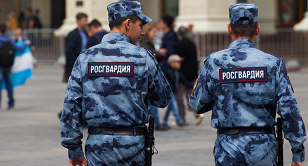 The "Rosgvardiya" (Russian National Guard) fighters. Photo: www.grozny-inform.ru The "Rosgvardiya" (Russian National Guard) fighters. Photo: www.grozny-inform.ru