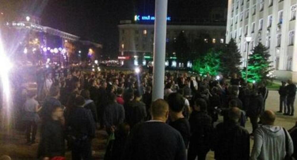A protest action against partial mobilization held in Krasnodar. Photo from the Telegram channel t.me/protest_krasnodar A protest action against partial mobilization held in Krasnodar. Photo from the Telegram channel t.me/protest_krasnodar