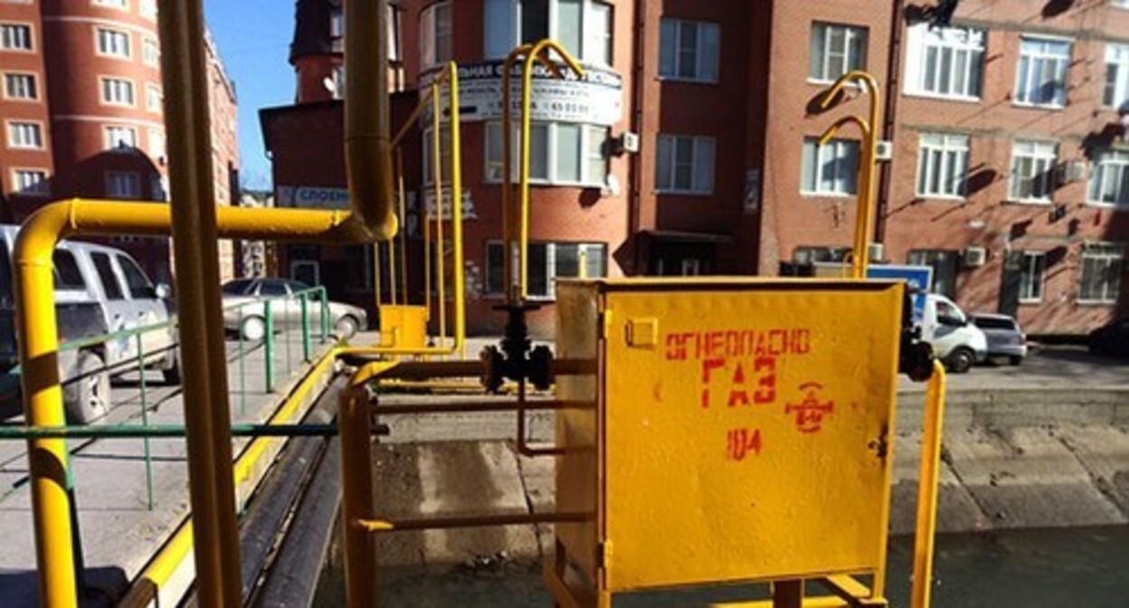The gas box at the apartment block in Makhachkala, December 2021. Photo by Rasul Magomedov for the "Caucasian Knot" The gas box at the apartment block in Makhachkala, December 2021. Photo by Rasul Magomedov for the "Caucasian Knot"