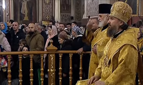 A Christmas service at the St. Catherine's Cathedral in Krasnodar. Screenshot of the video on the YouTube channel of the "Kuban 24" posted on January 7, 2023 https://www.youtube.com/watch?v=N90eqatBuOA A Christmas service at the St. Catherine's Cathedral in Krasnodar. Screenshot of the video on the YouTube channel of the "Kuban 24" posted on January 7, 2023 https://www.youtube.com/watch?v=N90eqatBuOA