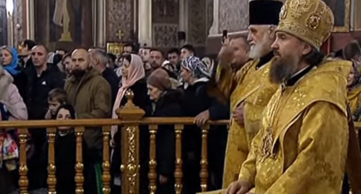 A Christmas service at the St. Catherine's Cathedral in Krasnodar. Screenshot of the video on the YouTube channel of the "Kuban 24" posted on January 7, 2023 https://www.youtube.com/watch?v=N90eqatBuOA A Christmas service at the St. Catherine's Cathedral in Krasnodar. Screenshot of the video on the YouTube channel of the "Kuban 24" posted on January 7, 2023 https://www.youtube.com/watch?v=N90eqatBuOA