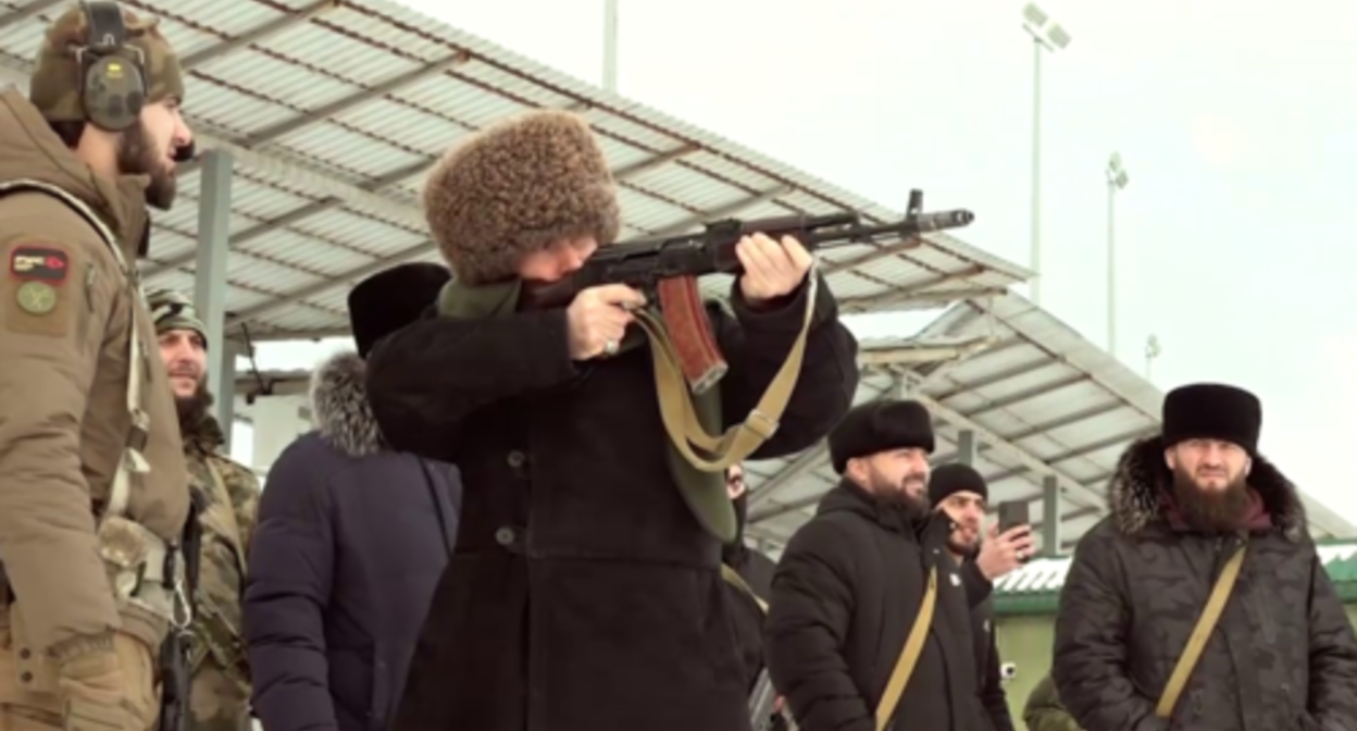 Theologians of the Spiritual Administration of Muslims of Chechnya undergoing military training at the Russian University of Special Forces in Gudermes. Photo: Grozny Inform https://www.grozny-inform.ru Theologians of the Spiritual Administration of Muslims of Chechnya undergoing military training at the Russian University of Special Forces in Gudermes. Photo: Grozny Inform https://www.grozny-inform.ru