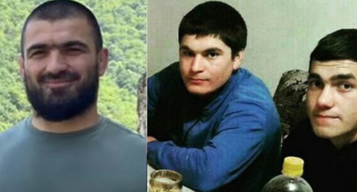 Kurban Dalgatov (on the left) and brothers Nabi Gasanguseinov and Gasangusein Gasanguseinov. Collage by the "Caucasian Knot." Photos from family archives http://www.islamnews.ru/news-504880.html https://t.me/GOREC_ANTIPROPAGANDA/4041 Kurban Dalgatov (on the left) and brothers Nabi Gasanguseinov and Gasangusein Gasanguseinov. Collage by the "Caucasian Knot." Photos from family archives http://www.islamnews.ru/news-504880.html https://t.me/GOREC_ANTIPROPAGANDA/4041