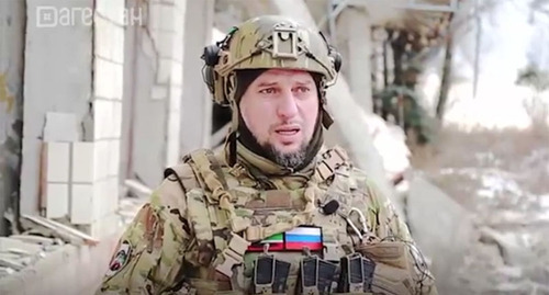 Apti Alaudinov. Screenshot of the video https://www.youtube.com/watch?v=vDcCMNpgNrA Apti Alaudinov. Screenshot of the video https://www.youtube.com/watch?v=vDcCMNpgNrA