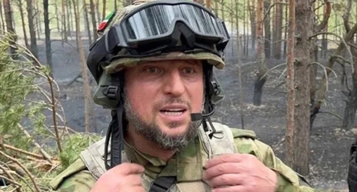 Apti Alaudinov, screenshot of the video DENISOV 3.0, https://www.youtube.com/watch?v=jLZzBcVK3XE&t=1s Apti Alaudinov, screenshot of the video DENISOV 3.0, https://www.youtube.com/watch?v=jLZzBcVK3XE&t=1s