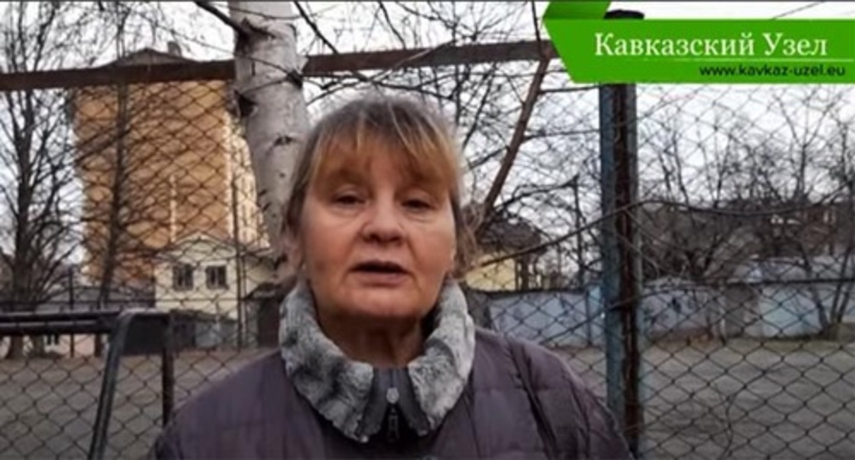 Larisa Baragunova. Screenshot of the video by the "Caucasian Knot" https://www.youtube.com/watch?v=TO_xvn3ggCY Larisa Baragunova. Screenshot of the video by the "Caucasian Knot" https://www.youtube.com/watch?v=TO_xvn3ggCY