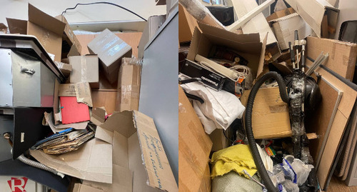 Consequences of the search in the "Memorial"* office. Photo: Telegram channel "Full PTs 2.0", collage by the "Caucasian Knot" Consequences of the search in the "Memorial"* office. Photo: Telegram channel "Full PTs 2.0", collage by the "Caucasian Knot"