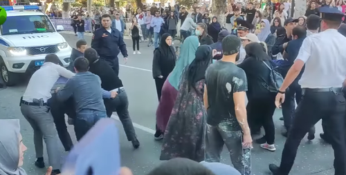 Dispersal of the protest actions against mobilization in Makhachkala. Screenshot of the video by the "Caucasian Knot" https://www.youtube.com/watch?v=bCBMViHbxGI&t=7s Dispersal of the protest actions against mobilization in Makhachkala. Screenshot of the video by the "Caucasian Knot" https://www.youtube.com/watch?v=bCBMViHbxGI&t=7s