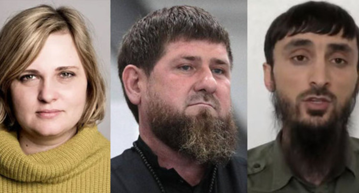 Elena Milashina, Ramzan Kadyrov, Tumso Abdurakhmanov (from left to right). Collage by the "Caucasian Knot". Photos: https://www.grozny-inform.ru, https://cpj.org, https://www.yuga.ru Elena Milashina, Ramzan Kadyrov, Tumso Abdurakhmanov (from left to right). Collage by the "Caucasian Knot". Photos: https://www.grozny-inform.ru, https://cpj.org, https://www.yuga.ru