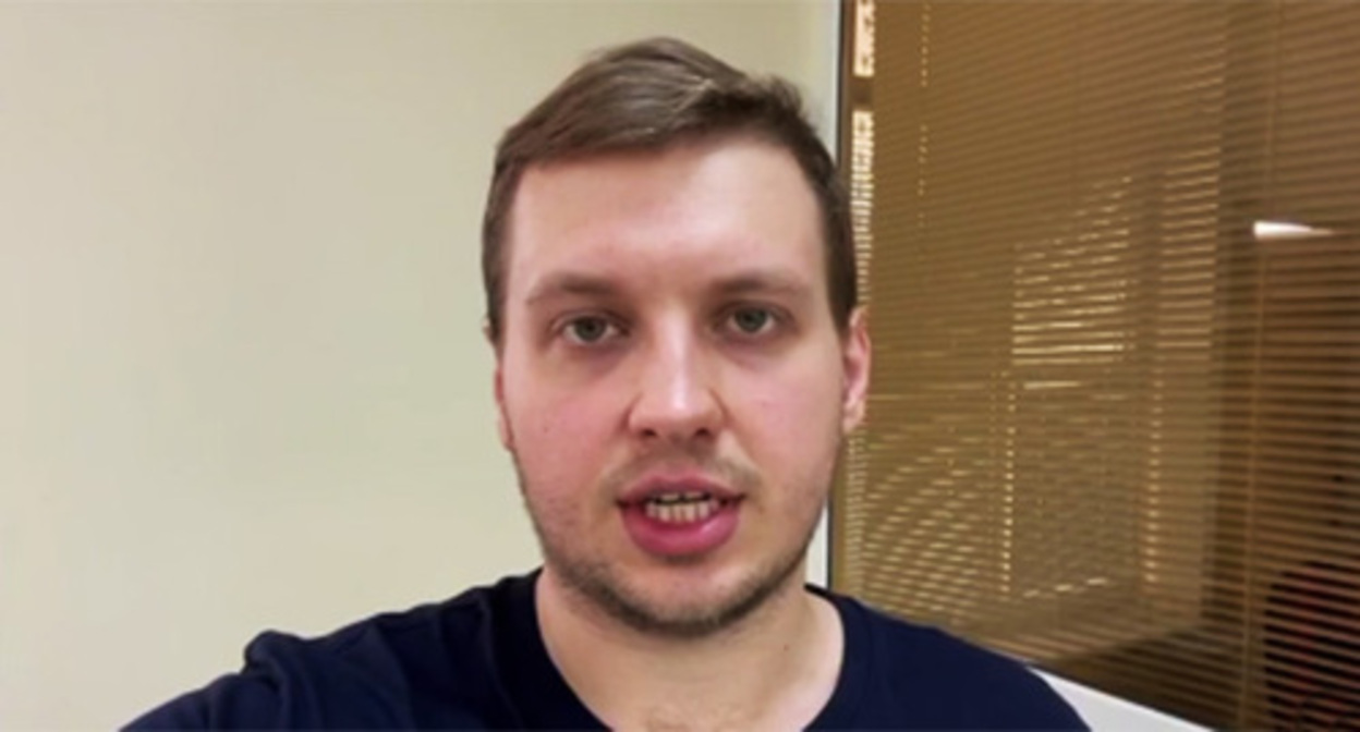 Ilya Platonov. Screenshot of the video https://t.me/no_torture/2617 Ilya Platonov. Screenshot of the video https://t.me/no_torture/2617