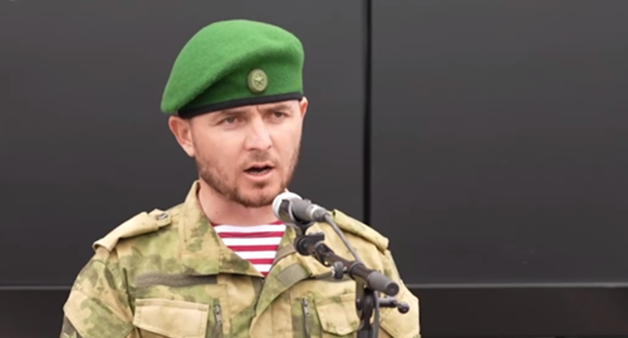One of the Chechen fighters apologized to Ramzan Kadyrov. Screenshot of the video published on Kadyrov's Telegram channel on May 8, 2023, https://t.me/RKadyrov_95/3610 One of the Chechen fighters apologized to Ramzan Kadyrov. Screenshot of the video published on Kadyrov's Telegram channel on May 8, 2023, https://t.me/RKadyrov_95/3610